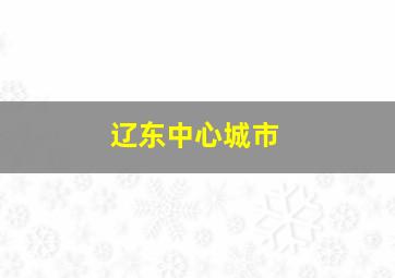 辽东中心城市