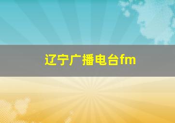 辽宁广播电台fm