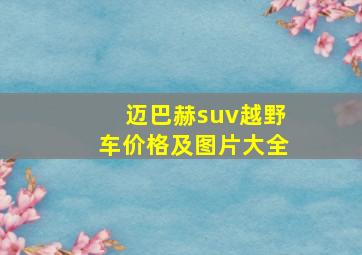 迈巴赫suv越野车价格及图片大全