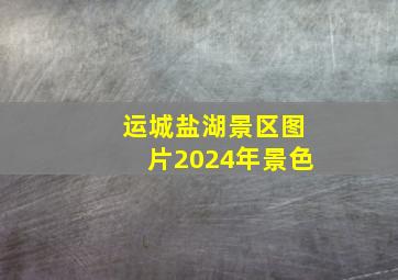 运城盐湖景区图片2024年景色