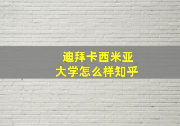 迪拜卡西米亚大学怎么样知乎