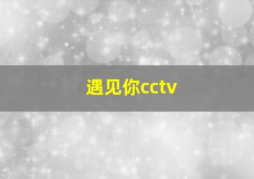 遇见你cctv