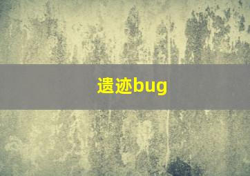 遗迹bug