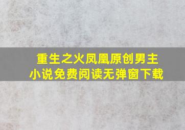 重生之火凤凰原创男主小说免费阅读无弹窗下载