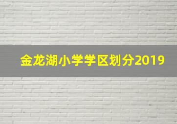 金龙湖小学学区划分2019