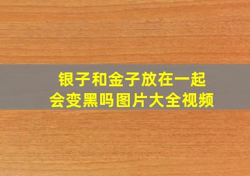 银子和金子放在一起会变黑吗图片大全视频