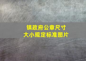 镇政府公章尺寸大小规定标准图片