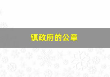 镇政府的公章