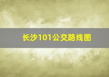 长沙101公交路线图