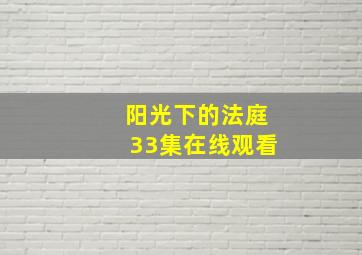 阳光下的法庭33集在线观看