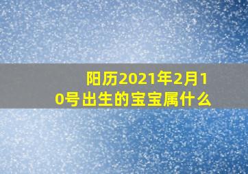 阳历2021年2月10号出生的宝宝属什么