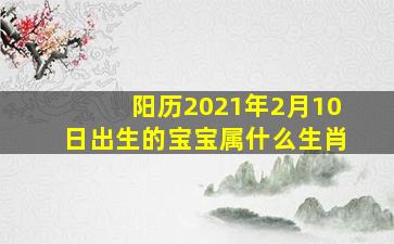 阳历2021年2月10日出生的宝宝属什么生肖