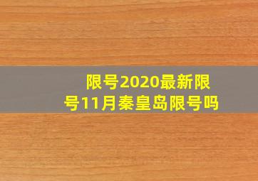 限号2020最新限号11月秦皇岛限号吗