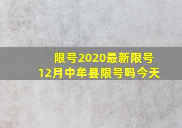 限号2020最新限号12月中牟县限号吗今天