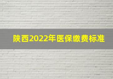 陕西2022年医保缴费标准