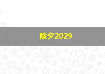 除夕2029