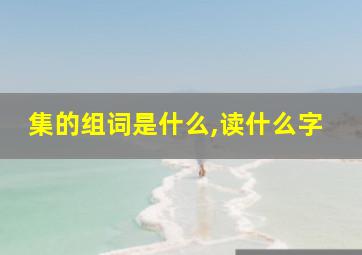 集的组词是什么,读什么字