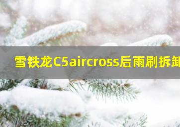 雪铁龙C5aircross后雨刷拆卸