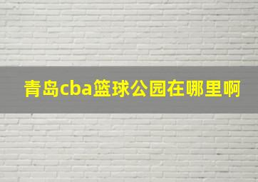 青岛cba篮球公园在哪里啊