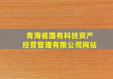 青海省国有科技资产经营管理有限公司网站