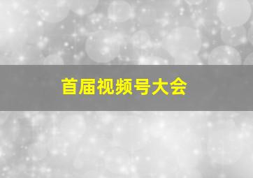 首届视频号大会