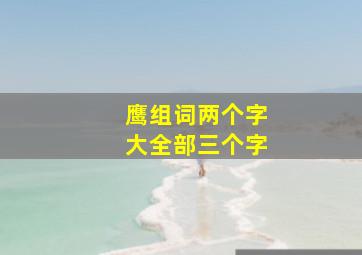 鹰组词两个字大全部三个字