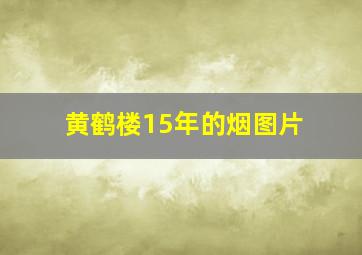 黄鹤楼15年的烟图片