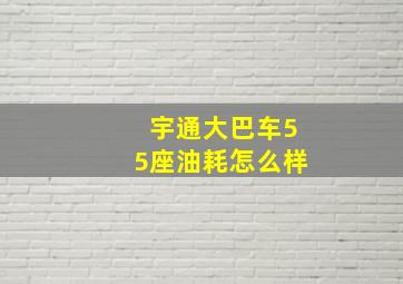 宇通大巴车55座油耗怎么样